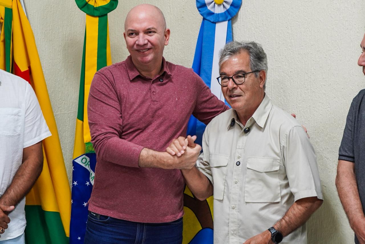 “Favorito ao Senado”, diz Gerlen Diniz durante visita de Jorge Viana a Sena Madureira