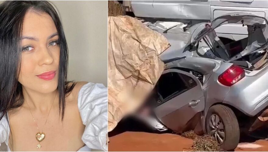 Acreana de 18 anos morre após carro bater de frente com carreta em estrada no Mato Grosso do Sul — Foto Arquivo pessoal e Hosana de LourdesTudodoms