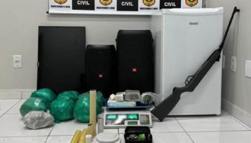 Dois homens são presos por tráfico de drogas em Cruzeiro do Sul