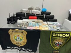 Ação integrada entre Polícia Civil e Gefron apreende mais de 20 quilos de drogas em Cruzeiro do Sul