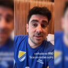 Fã da Bósnia, Adnet se empolga com o jogo e até posta canto em bósnio; veja